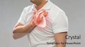  Presentation with heart health - Slides having having heart attack or heartache background and a mint green colored foreground