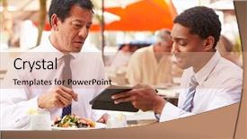  Presentation with underage drinking two teenagers having - Presentation having having meeting in outdoor restaurant background and a coral colored foreground