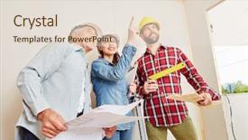  Presentation with new ideas - Audience pleasing PPT theme consisting of having new ideas for building backdrop and a lemonade colored foreground