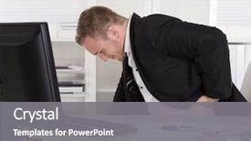  Presentation with back pain - PPT theme having having pain at back kidney background and a gray colored foreground