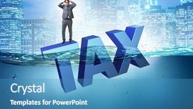  Presentation with law and taxes - Beautiful slides featuring having problems with paying tax backdrop and a teal colored foreground