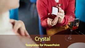  Presentation with romantic - Presentation design enhanced with having romantic date in restaurant background and a  colored foreground