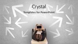  Presentation with being a single woman - Audience pleasing presentation consisting of having to choose between different backdrop and a light gray colored foreground