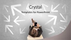  Presentation with office chair - Amazing theme having having to choose between different backdrop and a  colored foreground