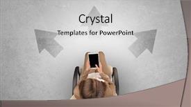  Presentation with being a single woman - Slide set featuring having to choose between different background and a  colored foreground