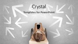  Presentation with office chair - Presentation theme featuring having to choose between different background and a light gray colored foreground