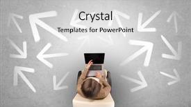  Presentation with being a single woman - Beautiful PPT theme featuring having to choose between different backdrop and a light gray colored foreground