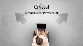  Presentation with office chair - Colorful presentation design enhanced with having to choose between different backdrop and a light gray colored foreground