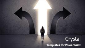  Presentation with direction - Audience pleasing slide deck consisting of having to choose between three backdrop and a dark gray colored foreground