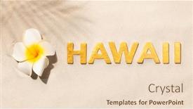  Presentation with plumeria - Slides with hawaii-gold-letters-in-white background and a lemonade colored foreground