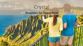  Presentation with kauai hawaii - Presentation consisting of hawaii-kauai-island-travel-tourists background and a coral colored foreground