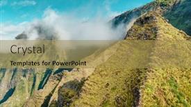  Presentation with kauai hawaii - Presentation consisting of hawaii-kauai-na-pali-coast background and a yellow colored foreground