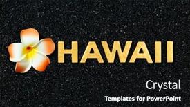  Presentation with plumeria - Presentation theme with hawaii-plumeria-flower-and-text background and a black colored foreground