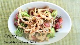  Presentation with hawaii food - Audience pleasing presentation theme consisting of hawaii poke bowl food poke backdrop and a mint green colored foreground