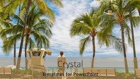  Presentation with honolulu hawaii waikiki beach - Cool new slides with hawaii-waikiki-beach-landscape backdrop and a coral colored foreground