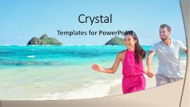  Presentation with hawaii - PPT layouts having hawaiian island oahu usa background and a light blue colored foreground