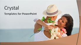  Presentation with bride and groom - Amazing slides having studded wooden door with fleur backdrop and a gray colored foreground.