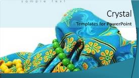  Presentation with luau - Presentation theme with hawaiian luau - hawaii background and a cyan colored foreground