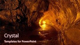  Presentation with lava - Colorful slides enhanced with hawaiin volcano - lava tube backdrop and a wine colored foreground