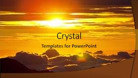  Presentation with maui - Cool new slides with hawaiin volcano - view from haleakala on hawaii backdrop and a  colored foreground