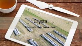  Presentation with digital image - Theme consisting of hay bales in nebraska sandhills background and a  colored foreground