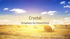  Presentation with roll - Cool new presentation with hay-roll on meadow backdrop and a  colored foreground