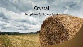  Presentation with beautiful spanish landscape costa blanca - Amazing slides having haystacks in summer field beautiful backdrop and a  colored foreground