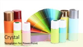  Presentation with aerosol - Slide set with pier in a beautiful st joan island background and a mint green colored foreground