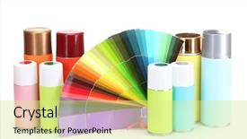  Presentation with aerosol - Slide deck featuring hazard paint - aerosol cans and bright paper background and a  colored foreground