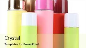  Presentation with aerosol - Slide deck enhanced with work anniversary - fifteenth appointment memo schedule calendar background and a  colored foreground.