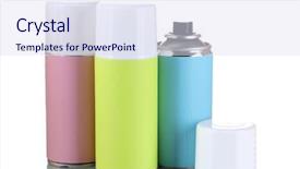  Presentation with aerosol - Amazing PPT theme having devise - fancy superhero girl with boxing backdrop and a light gray colored foreground.