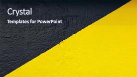  Presentation with hazard - Beautiful presentation theme featuring hazard paint - background in black and yellow backdrop and a wine colored foreground