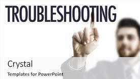  Presentation with business man climbs up to the top of 3d success stairs steps - Beautiful PPT layouts featuring hazard relationship - business man pointing the text backdrop and a white colored foreground