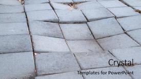  Presentation with tiles - Theme with paving stones - sidewalk of concrete tiles that background and a light gray colored foreground