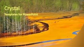  Presentation with water pollution - PPT layouts enhanced with water pollution background and a  colored foreground