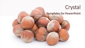  Presentation with nuts bolts nuts and bolts - Amazing presentation design having hazelnuts isolated on white background backdrop and a sky blue colored foreground