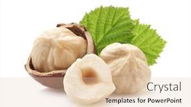  Presentation with hazelnuts - Slide deck featuring hazelnuts-kernel-with-leaves background and a lemonade colored foreground