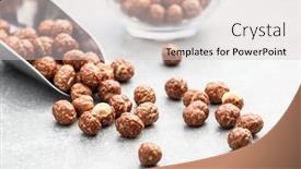  Presentation with hazelnuts - Cool new PPT theme with hazelnuts-with-sugar-icing backdrop and a lemonade colored foreground