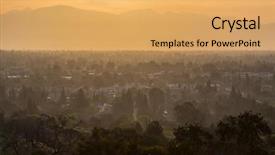  Presentation with neighborhoods - Slide set enhanced with hazy dawn view of west background and a yellow colored foreground