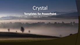  Presentation with poland - PPT theme consisting of hazy-landscape-of-podhale background and a  colored foreground