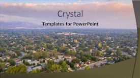  Presentation with wildfire - Audience pleasing PPT layouts consisting of hazy-morning-with-wildfire-smoke backdrop and a light blue colored foreground