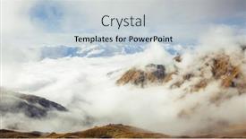  Presentation with europe - PPT theme featuring hazy-view-of-the-high background and a lemonade colored foreground