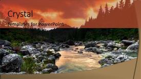  Presentation with mountain view - Presentation design having hdr - beautiful view of a mountain background and a red colored foreground