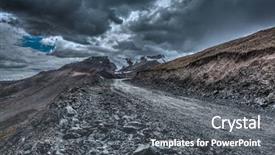  Presentation with ladakh - Colorful presentation theme enhanced with hdr - road in himalayas near tanglang backdrop and a dark gray colored foreground