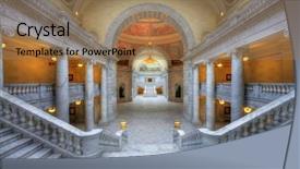  Presentation with salt lake city - Beautiful presentation theme featuring hdr - utah state capitol is located backdrop and a coral colored foreground