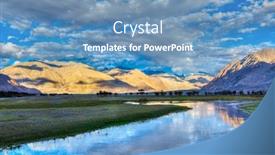  Presentation with ladakh - Amazing presentation theme having hdr high dynamic range image of nubra river in nubra valley in himalayas hunder ladakh india backdrop and a teal colored foreground