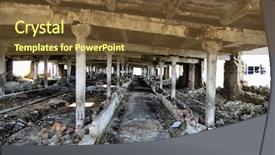  Presentation with chernobyl - Slides featuring hdr lost city near chernobyl background and a tawny brown colored foreground