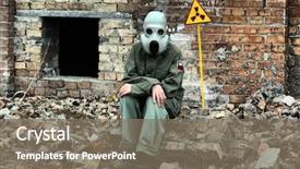  Presentation with nuclear - Amazing presentation design having hdr nuclear tourist backdrop and a gray colored foreground