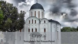  Presentation with russian historical - Presentation theme enhanced with hdr old russian orthodox cathedral in historical russian town chernigov ukraine background and a light gray colored foreground