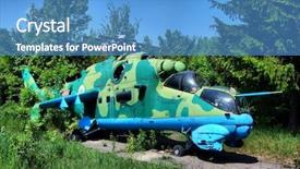  Presentation with soviet - PPT theme having hdr old soviet military helicopter background and a teal colored foreground